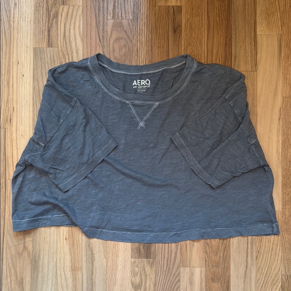 Aero Gray Cropped T-Shirt